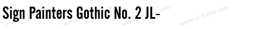 Sign Painters Gothic No. 2 JL字体转换